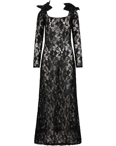 Nina Ricci Sequin Long Dress - Black