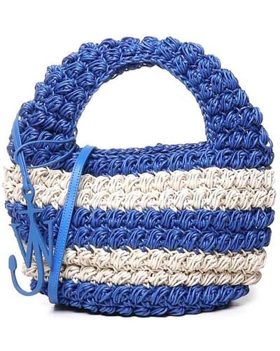 JW Anderson Popcorn Basket Handbag - Blue