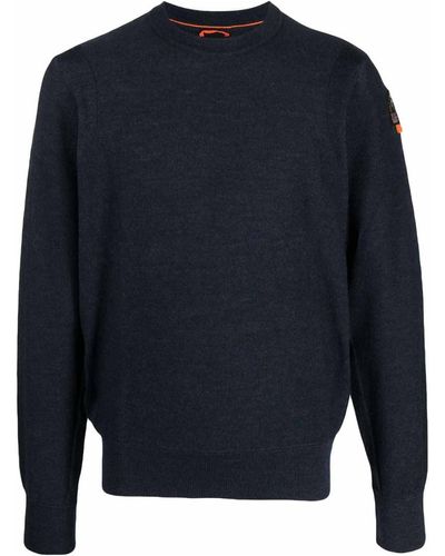 Parajumpers Navy Crew-neck Sweater - Blue
