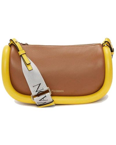 JW Anderson Leather Shoulder Bag - Yellow