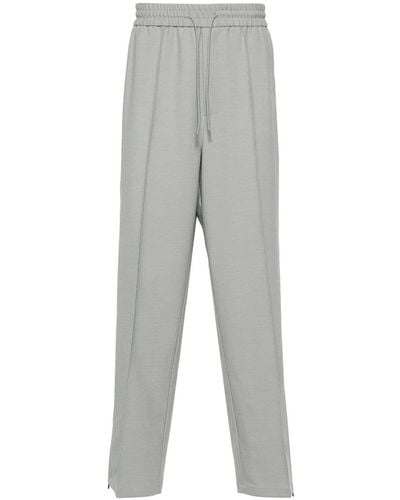 Emporio Armani Wool Blend Trousers - Grey