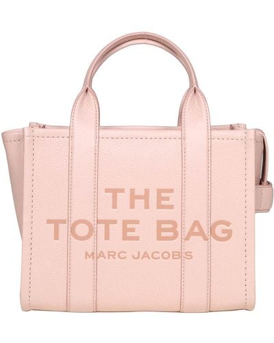 Marc Jacobs Mini Tote In Leather - Pink