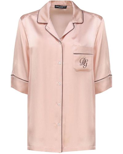 Dolce & Gabbana Silk Shirt - Pink