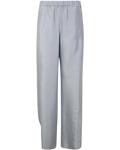 Giorgio Armani Shantung Trousers - Grey
