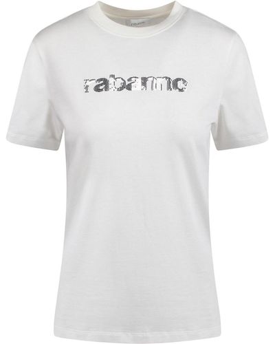 Rabanne T-shirt With Print - White
