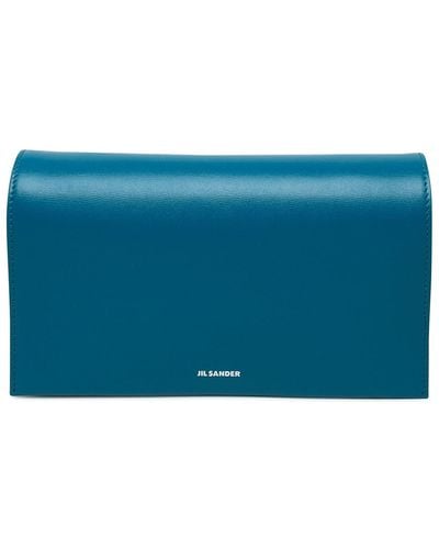 Jil Sander All-day Bag In Light Leather - Blue