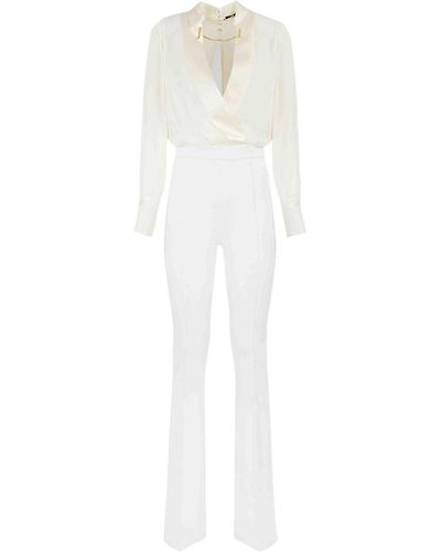 Elisabetta Franchi Double Fabric Combo Tracksuit - White