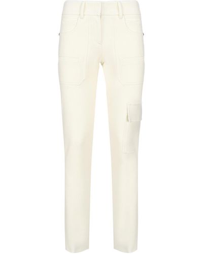 Genny Pants With Cargo Pockets - White