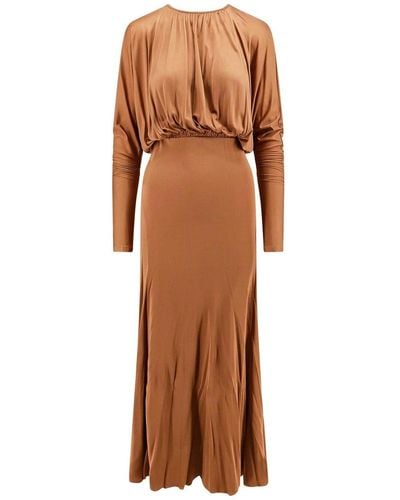 Semicouture Viscose Dress - Brown