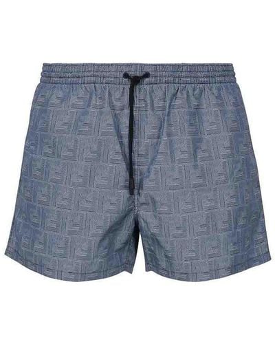 Fendi Swim Shorts - Blue