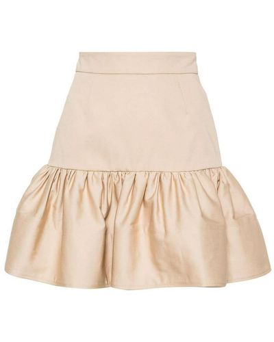 Patou Skirt With Flounces - Natural