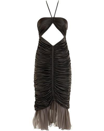 Blumarine Silk Dress - Black