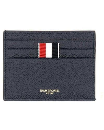 Thom Browne Anchor Card Holder - Blue