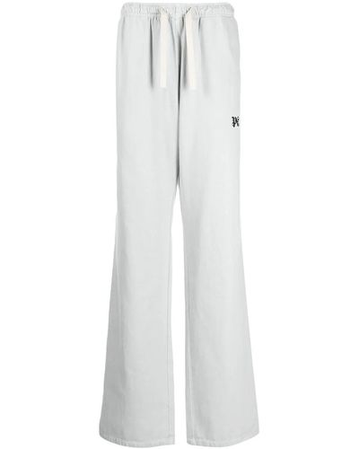 Palm Angels Monogram Trousers - White