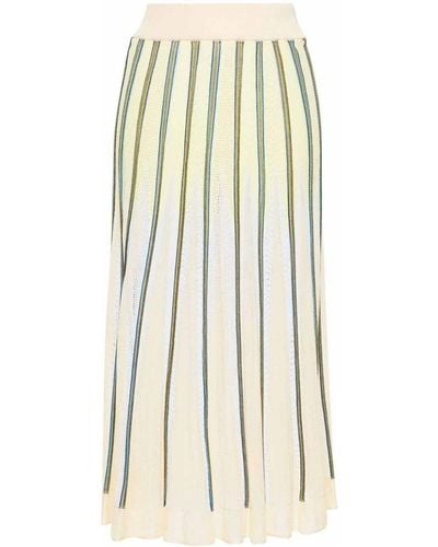 Forte Forte Inlay Knit Long Pencil Skirt - White