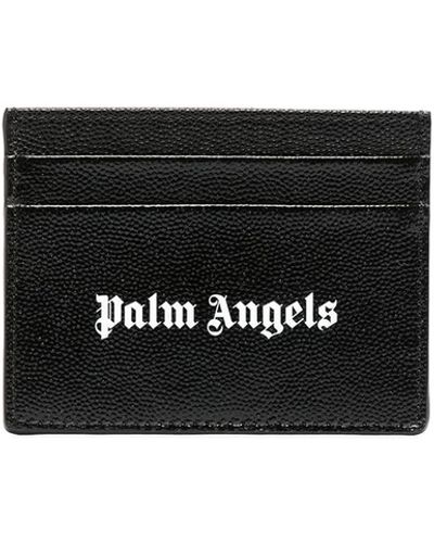 Palm Angels Leather Credit Card Case - White