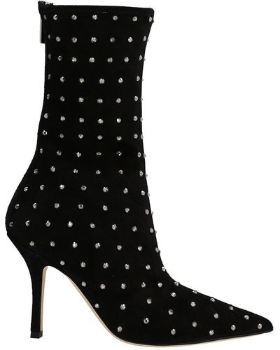 Paris Texas Holly Mama Ankle Boots - Black