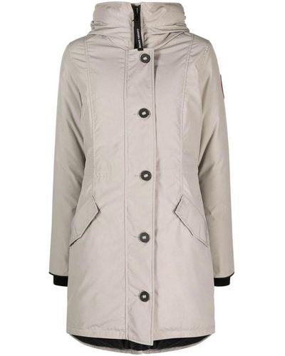 Canada Goose Rossclair Hooded Coat - White