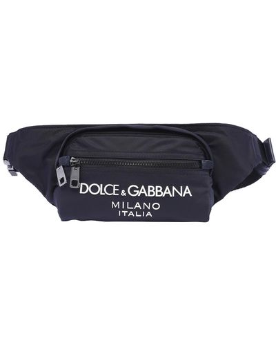 Dolce & Gabbana Logo Nylon Small Belt Bag - Blue