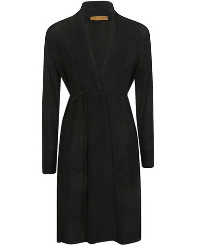 Siyu Belted Midi Dress - Black