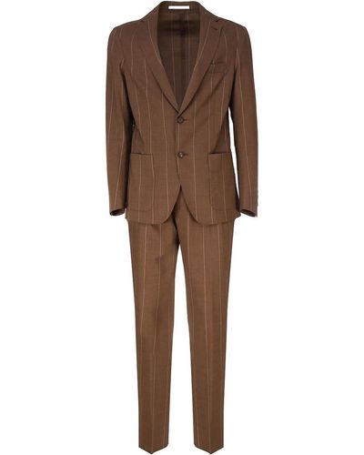 Eleventy Single-breasted Suit - Brown