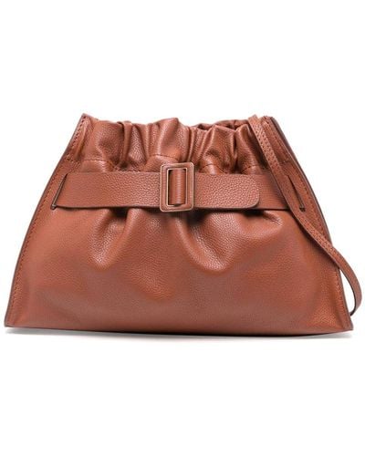 Boyy Scrunchy Satchel Soft Leather Shoulder Bag - Brown