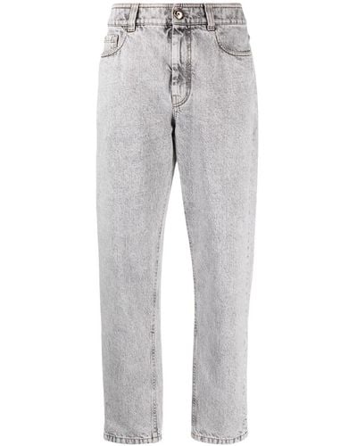 Brunello Cucinelli beggy Denim Trousers - Grey