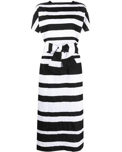 Daniela Gregis Striped Dress - Black