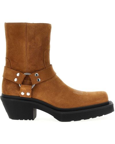 Vetements Neo Western Harness Ankle Boots - Brown