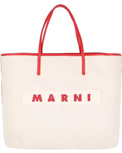 Marni Logo Tote Bag - Pink
