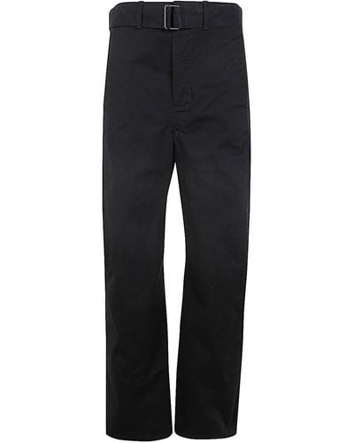 Lemaire Light Belted Twisted Pants - Black