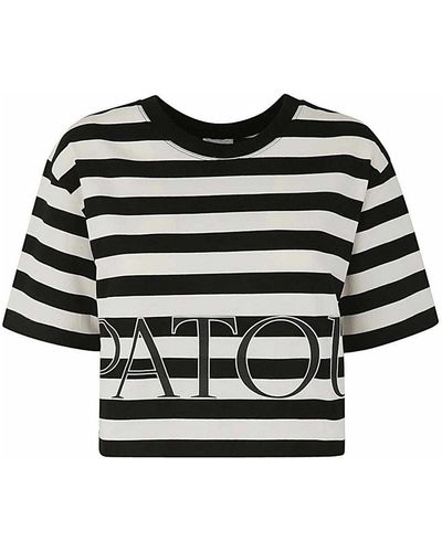 Patou Breton Cropped T-shirt - Black
