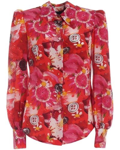 Marc Jacobs Shirt With Print In Shades Of - Red
