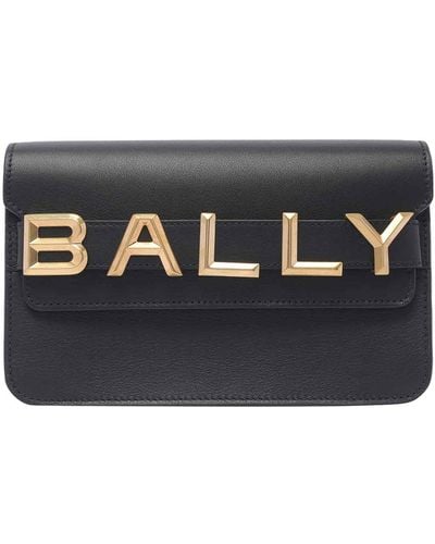 Bally Logo Crossbody Bag - Black