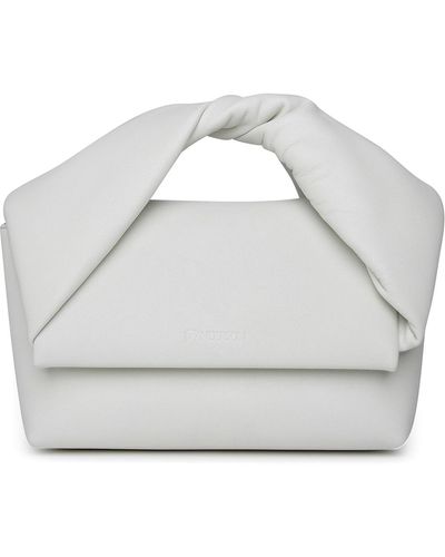 JW Anderson Medium Twister Bag In Leather - White