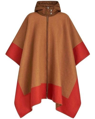 Etro Wool Cape - Red