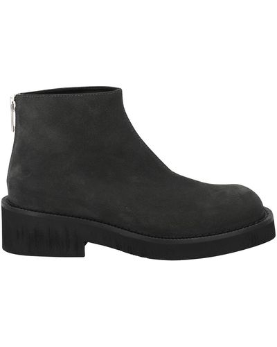 MM6 by Maison Martin Margiela Leather Boots - Black