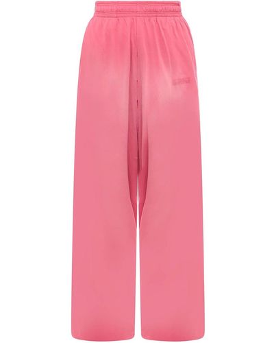 Vetements Cotton Trouser With Vintage Effect - Pink
