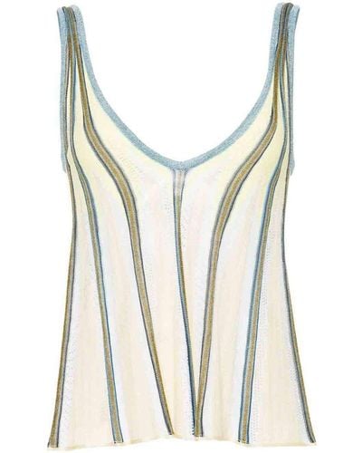 Forte Forte Inlay Knit Top - White