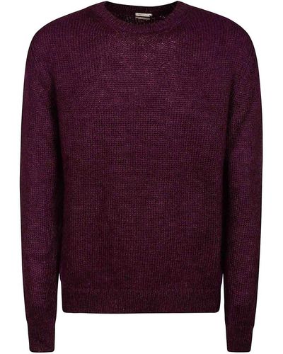 Massimo Alba Crew-neck Sweater - Purple