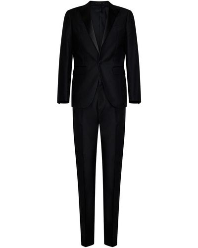 DSquared² Virgin Wool And Silk Tuxedo Suit - Black