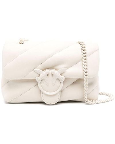 Pinko Love Puff Mini Bag Quilted Adjustable - White
