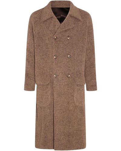 Dolce & Gabbana Brown Wool Coat
