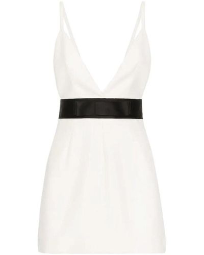 Dolce & Gabbana Bow Mini Dress - White