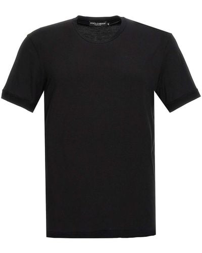 Dolce & Gabbana Stretch Jersey T-shirt - Black