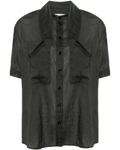 Lemaire Cotton Shirt - Black