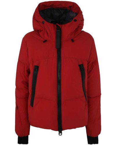 JG1 Padded Jacket With Hood - Red