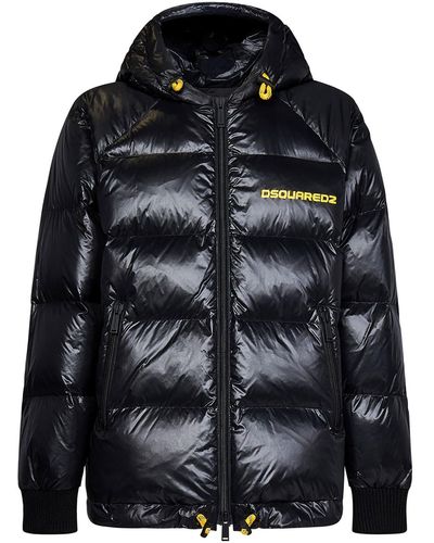 DSquared² Tech Fabric Puffer Jacket - Black