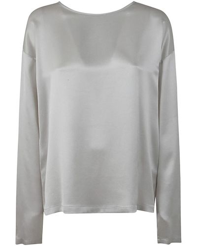 Fabiana Filippi Silk Top - Grey