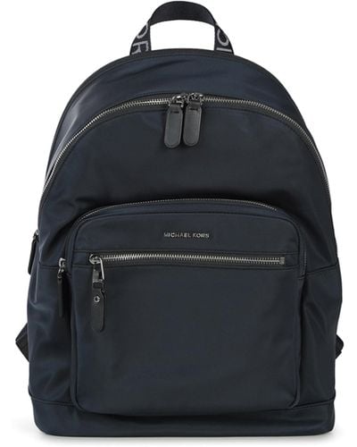 MICHAEL Michael Kors Nylon Backpack With External Pocket And Logo - Blue